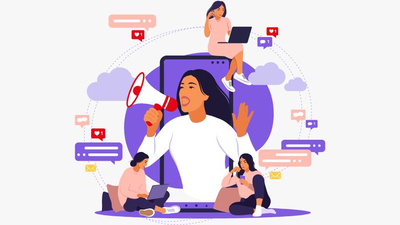 Une femme qui utilise le marketing pour vivre du coaching