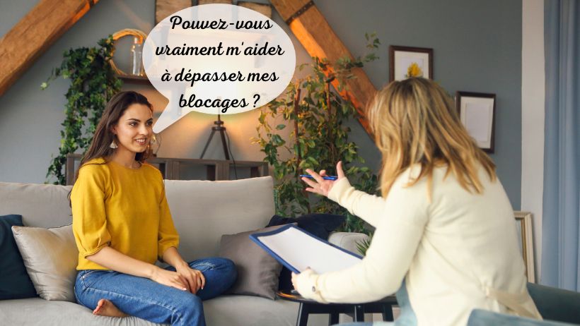 Une sportive en pleine séance avec un psychologue