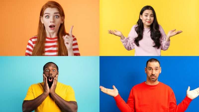 Des personnes avec des émotions différentes