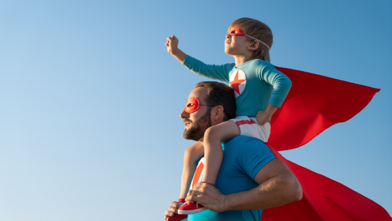 Un enfant qui veut devenir comme son père