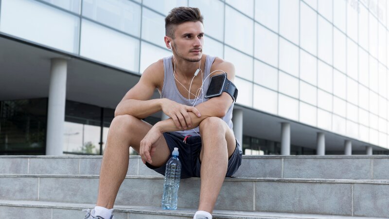 Un sportif professionnel calme en toute circonstance