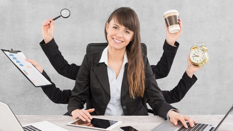Une femme très productive grâce à la dépolarisation