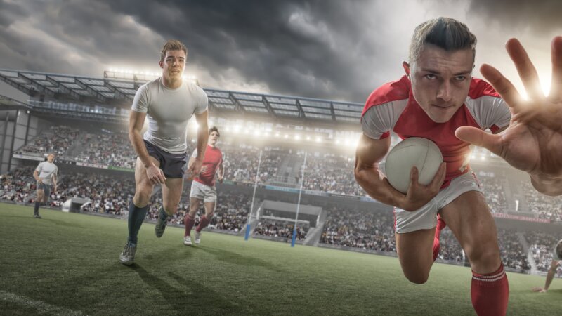 Un joueur de rugby qui gère parfaitement son stress et son anxiété en compétition