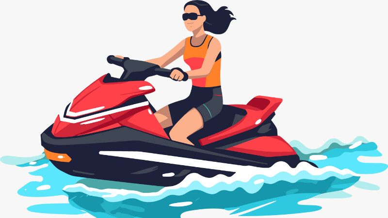 Une championne de jet ski qui a atteint son plein potentiel