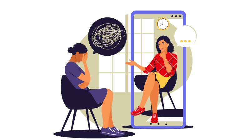 Une sportive qui consulte une spécialiste pour son blocage psychologique