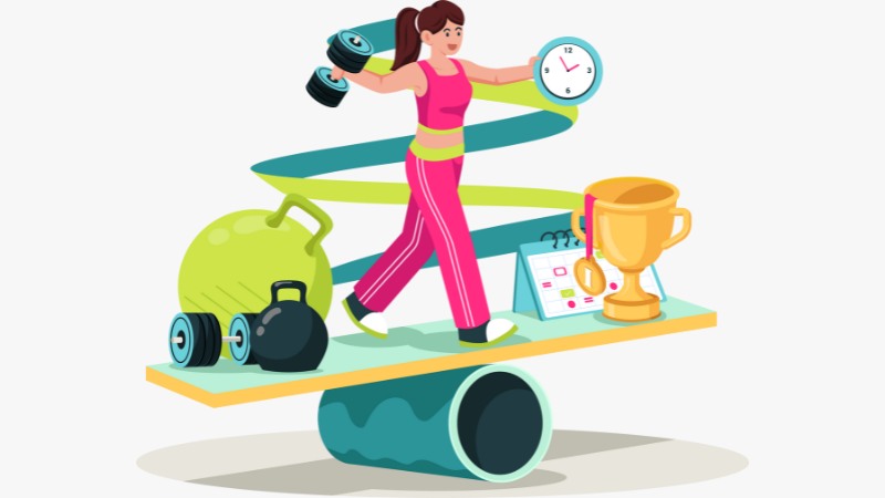 Une athlète qui pratique l'imagerie mentale