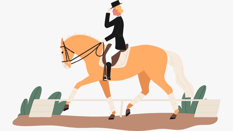 Un cavalier bien préparé mentalement qui arrive à performer en compétition