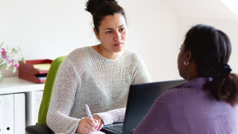 Une préparateur mental avec un client