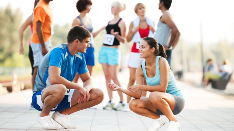 Des sportifs avec des bonnes aptitudes en communication
