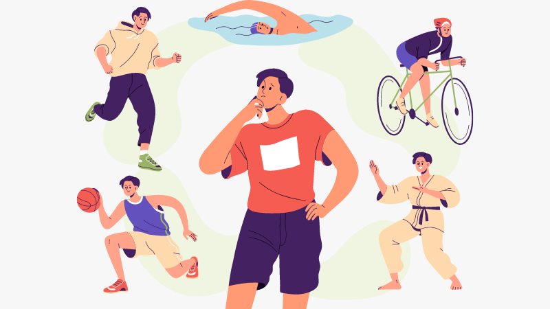 Un sportif qui applique la visualisation comme technique de préparation mentale