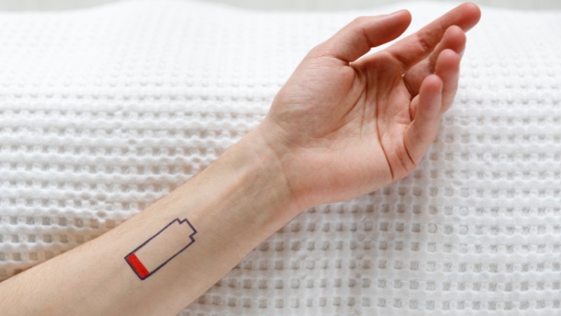 Une illustration de la fatigue physique et mentale d'un joueur de handball