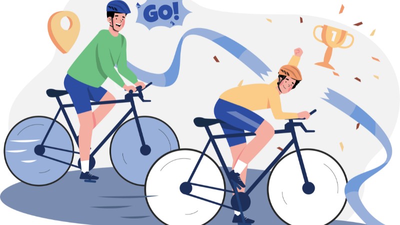 Un cycliste qui est arrivé jusqu'au bout sans chuter grâce à une bonne préparation mentale