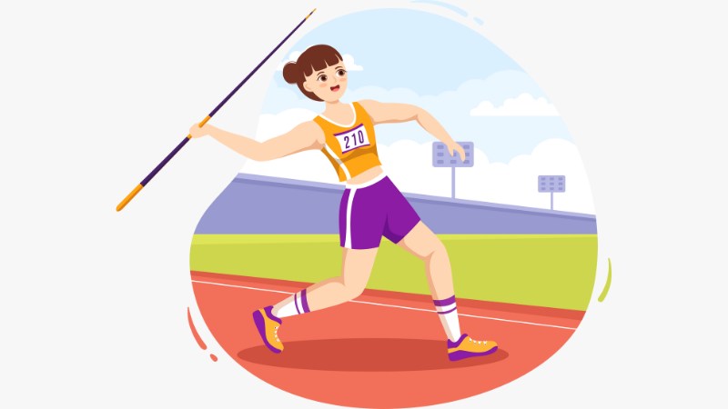 Une athlète avec une bonne préparation Jeux Olympiques