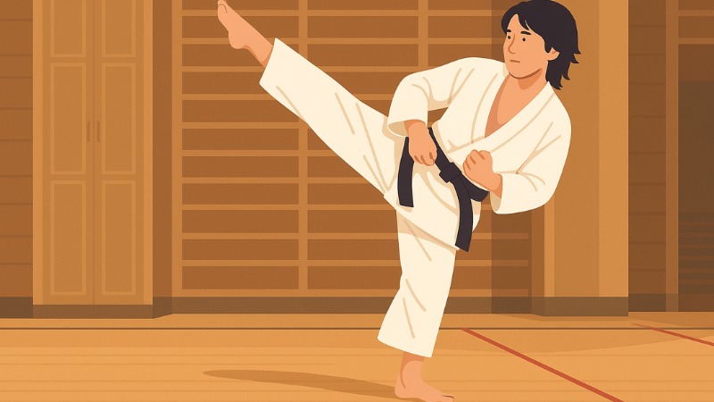 Un karatéka performant qui gère son stress grâce à la dépolarisation