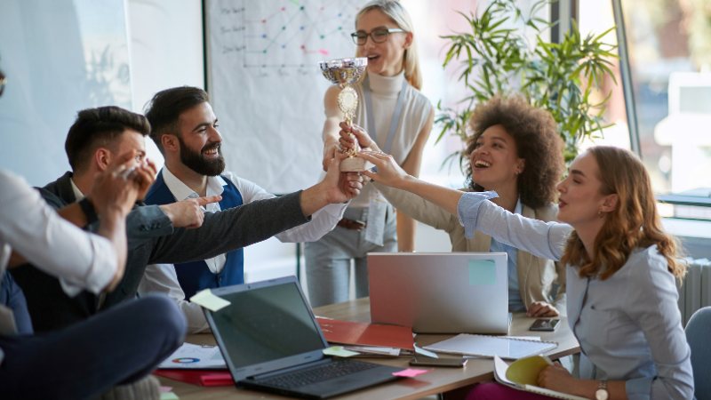 Une équipe avec des performances décuplées grâce à un bon coaching professionnel
