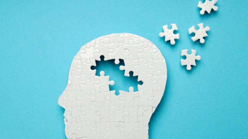 La représentation des blocages mentaux d'un entrepreneur sous forme de puzzle