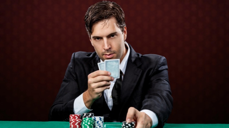 Un joueur de poker avec une bonne stabilité mentale