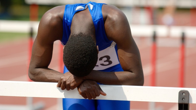Un sprinter qui vient d'avoir une défaite douloureuse et qui a besoin d'une dépolarisation