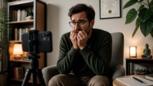 Un thérapeute qui a peur de faire des vidéos et de les publier sur les réseaux sociaux