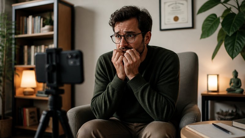 Un thérapeute qui a peur de faire des vidéos et de les publier sur les réseaux sociaux